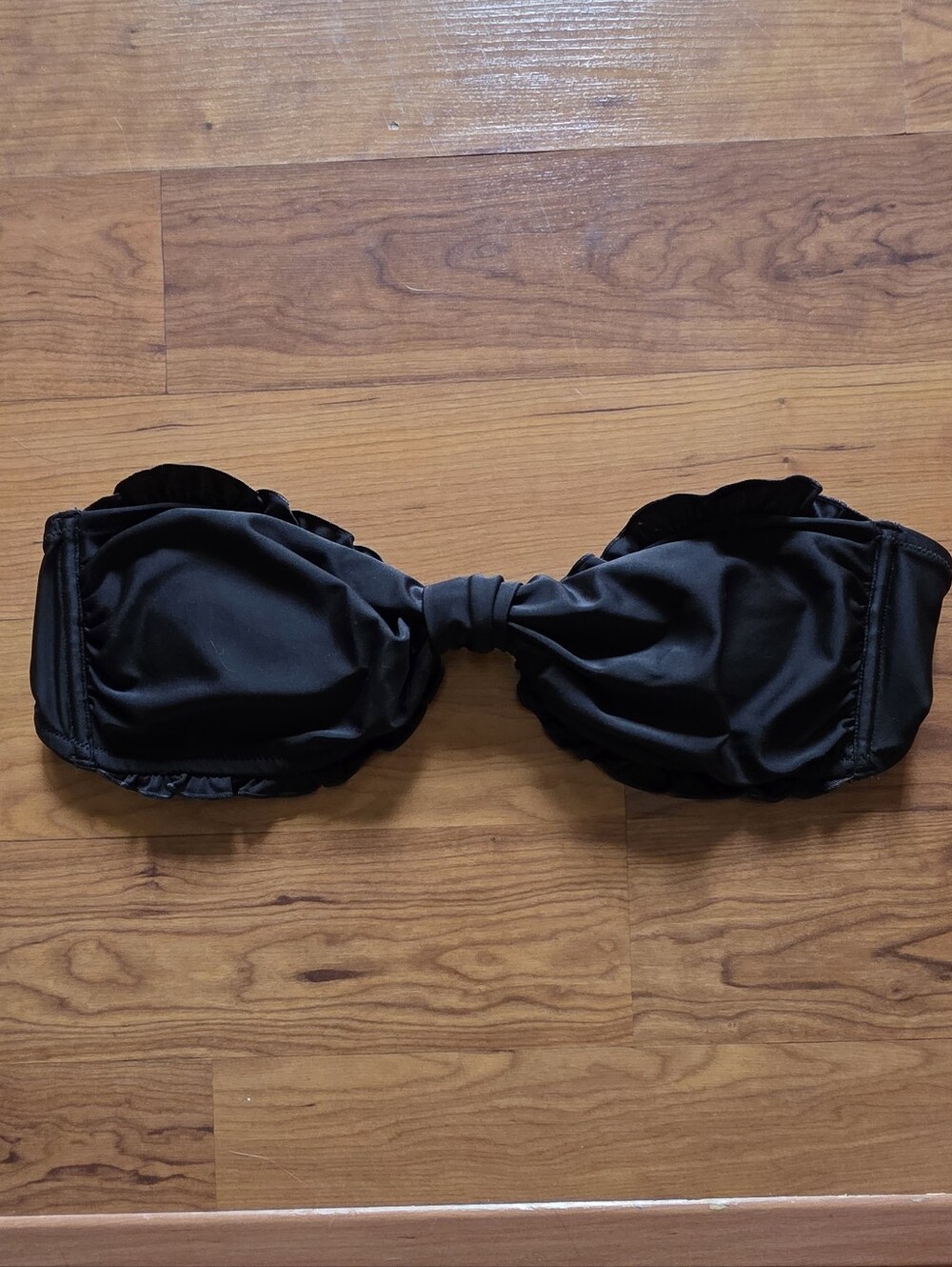 Old Navy Black Bandeau Swim Top Sz L